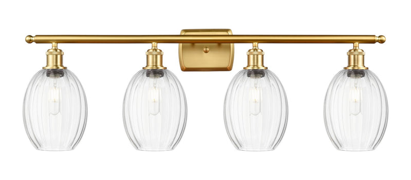 Innovations 516-4W-SG-G459-6CL Four Light Bath Vanity, Satin Gold