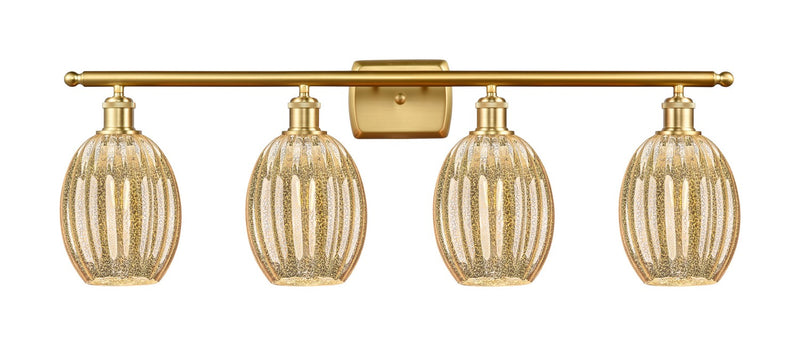 Innovations 516-4W-SG-G459-6ME Four Light Bath Vanity, Satin Gold