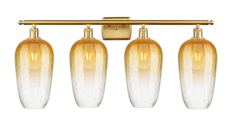 Innovations 516-4W-SG-G484-7AM Four Light Bath Vanity, Satin Gold