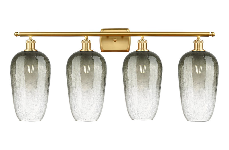 Innovations 516-4W-SG-G484-7SL Four Light Bath Vanity, Satin Gold