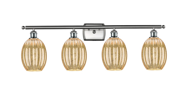 Innovations 516-4W-SN-G459-6ME Four Light Bath Vanity, Brushed Satin Nickel