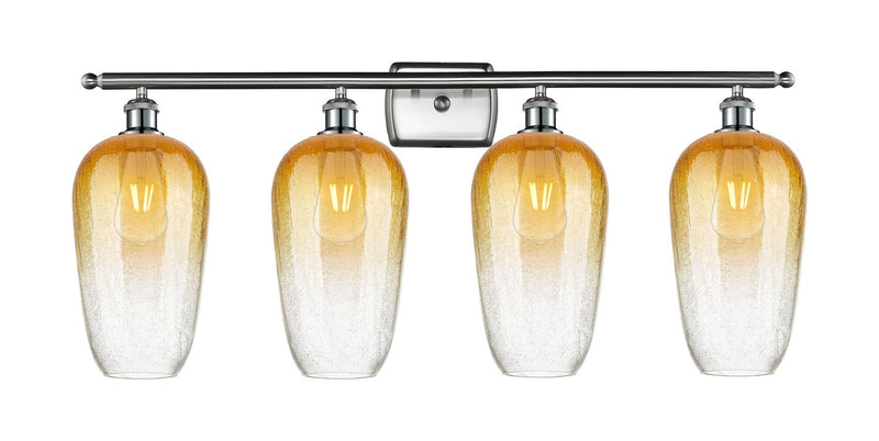 Innovations 516-4W-SN-G484-7AM Four Light Bath Vanity, Brushed Satin Nickel
