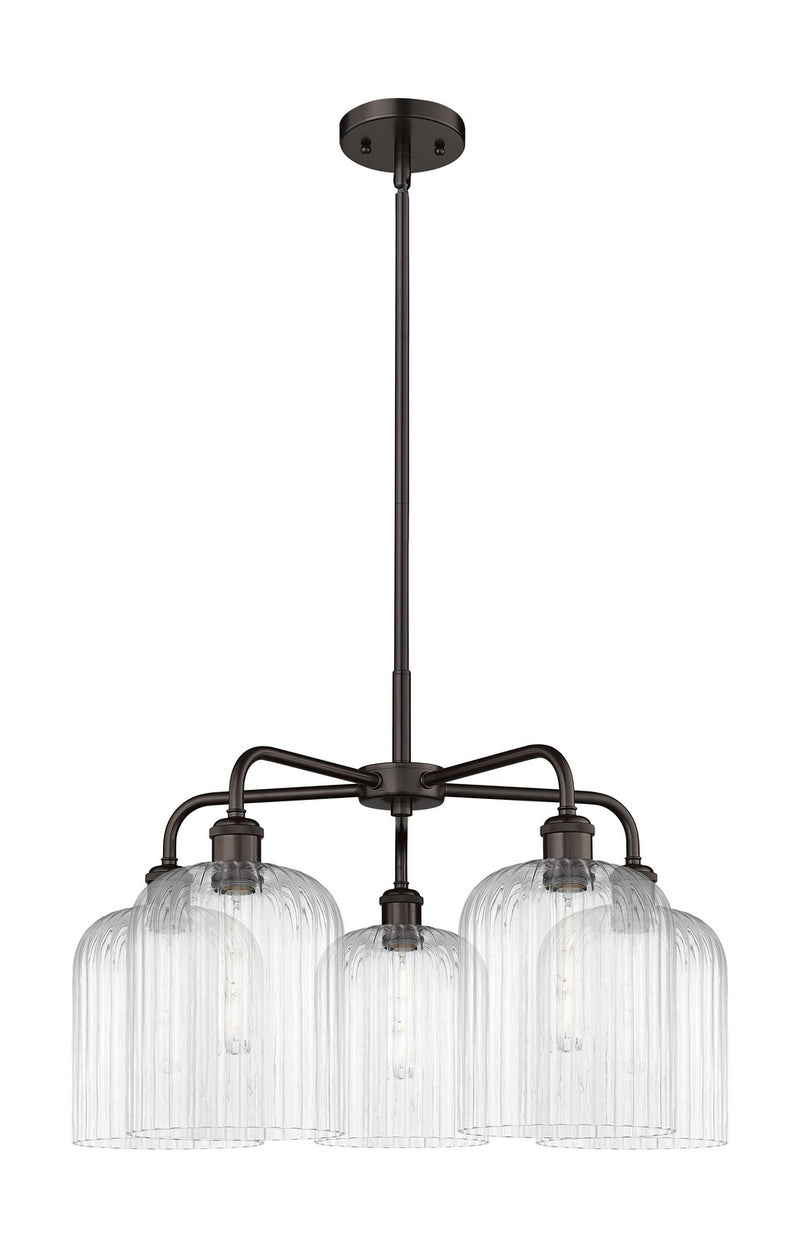 Innovations 516-5CR-OB-G559-8CL Five Light Chandelier, Oil Rubbed Bronze