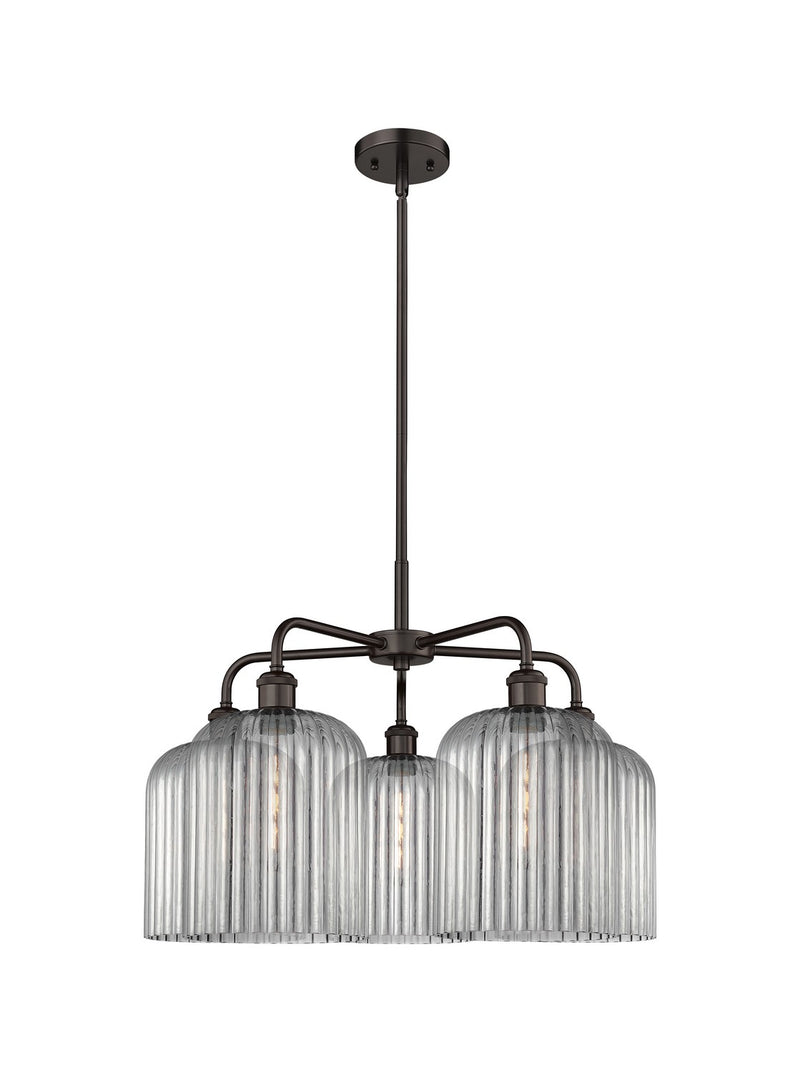 Innovations 516-5CR-OB-G559-8SM Five Light Chandelier, Oil Rubbed Bronze