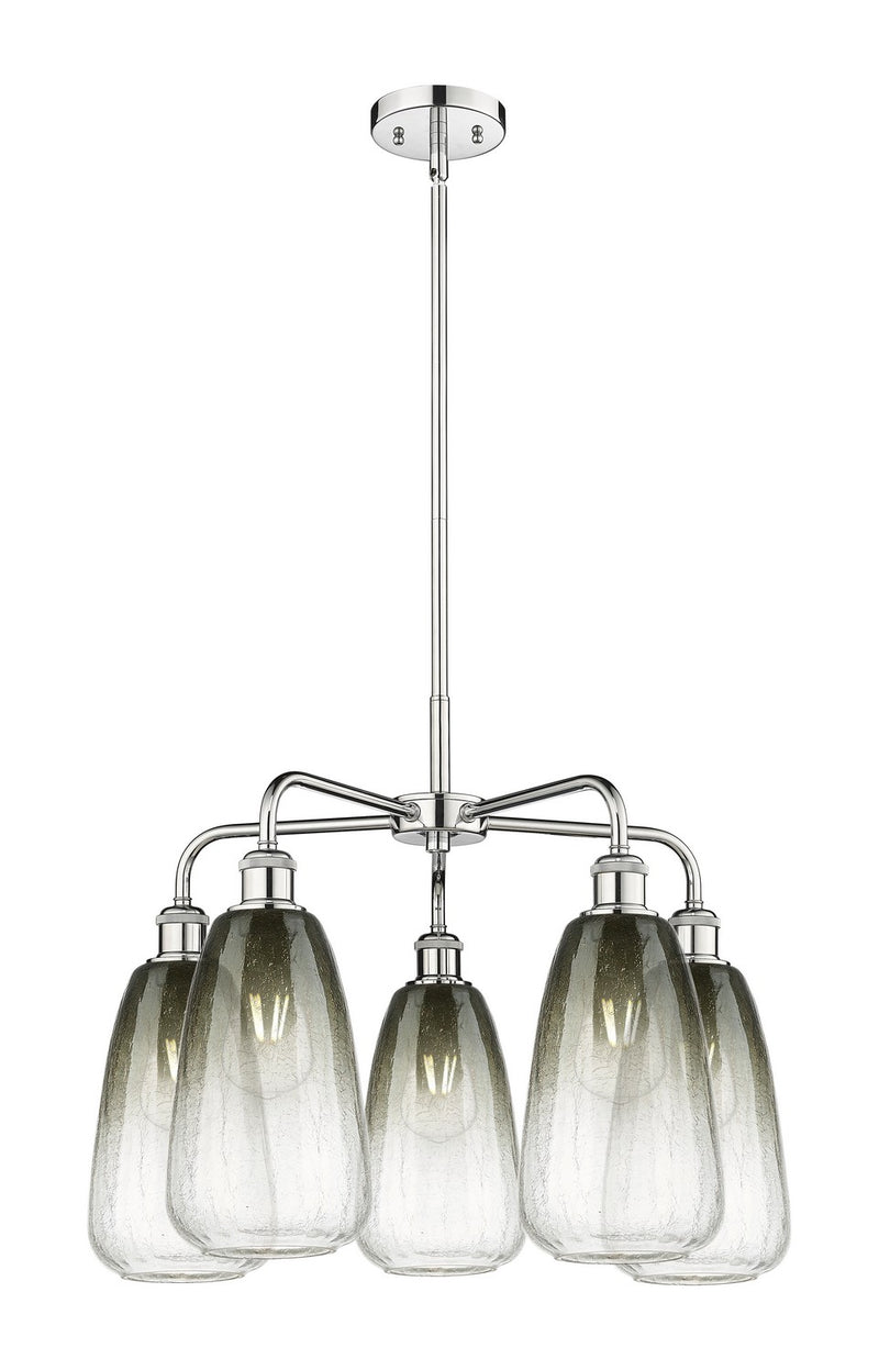 Innovations 516-5CR-PC-G480-6SL Five Light Chandelier, Polished Chrome