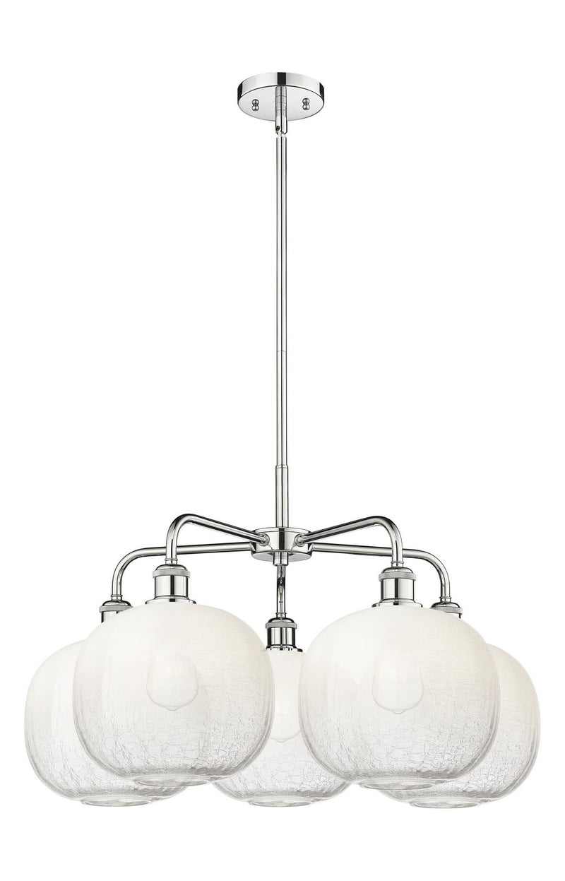 Innovations 516-5CR-PC-G481-10OP Five Light Chandelier, Polished Chrome