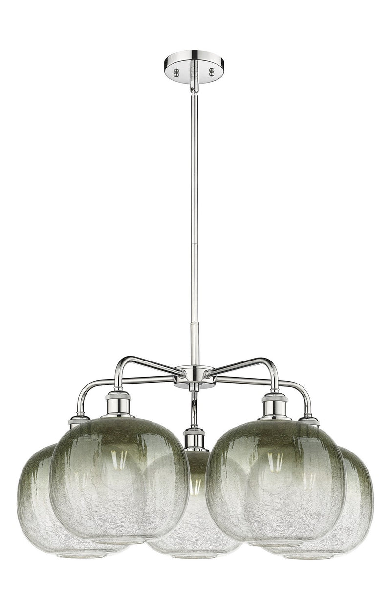 Innovations 516-5CR-PC-G481-10SL Five Light Chandelier, Polished Chrome