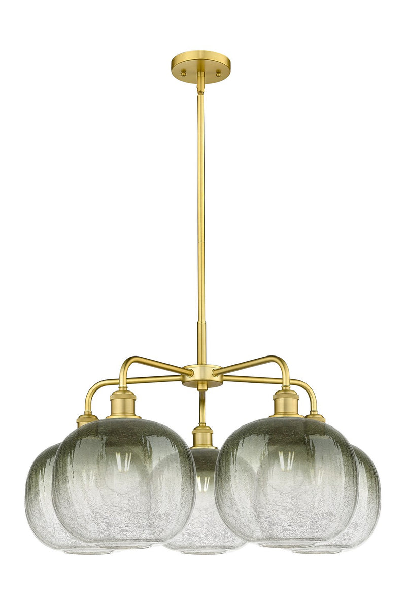 Innovations 516-5CR-SG-G481-10SL Five Light Chandelier, Satin Gold