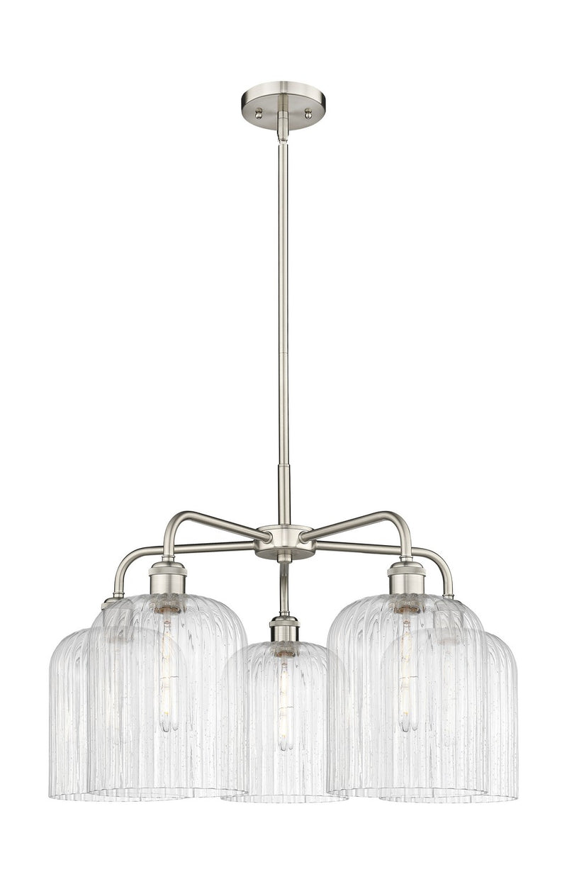 Innovations 516-5CR-SN-G559-8SDY Five Light Chandelier, Satin Nickel
