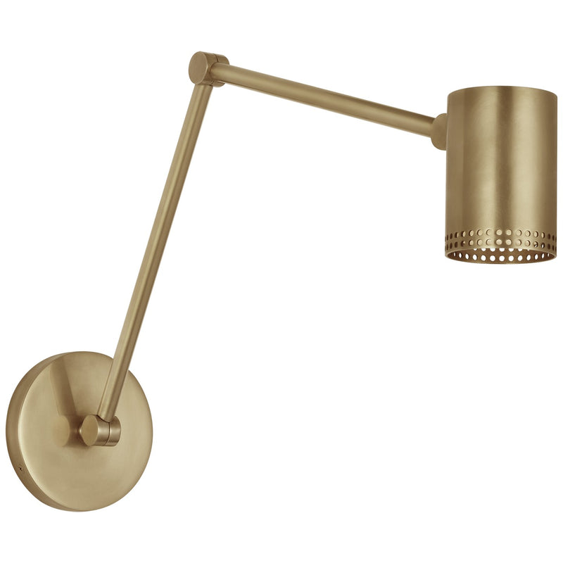 Visual Comfort Signature KW 2068AB LED Library Light, Antique-Burnished Brass