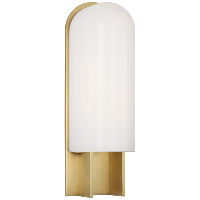 Visual Comfort Signature KW 2931AB-WG LED Wall Sconce, Antique-Burnished Brass