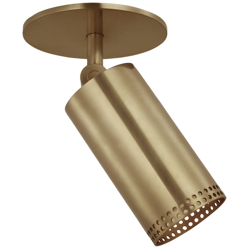 Visual Comfort Signature KW 4059AB LED Flush Mount, Antique-Burnished Brass