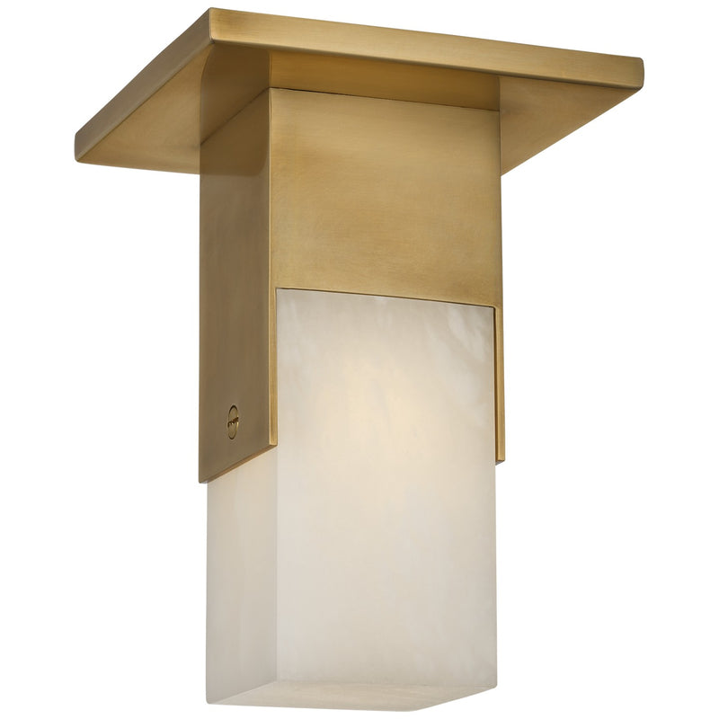 Visual Comfort Signature KW 4116AB-ALB LED Flush Mount, Antique-Burnished Brass