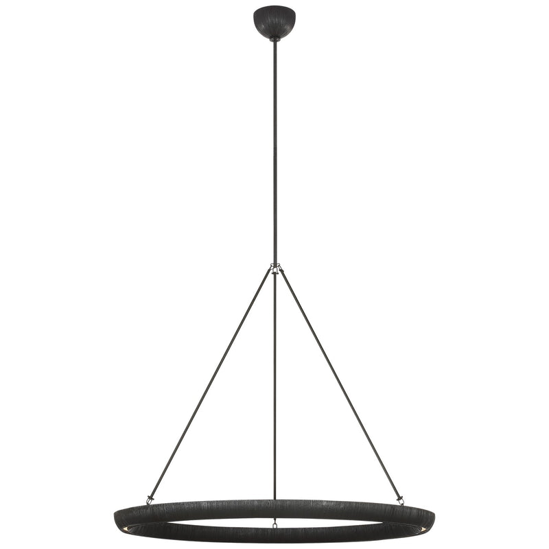 Visual Comfort Signature KW 5046AI LED Chandelier, Aged Iron