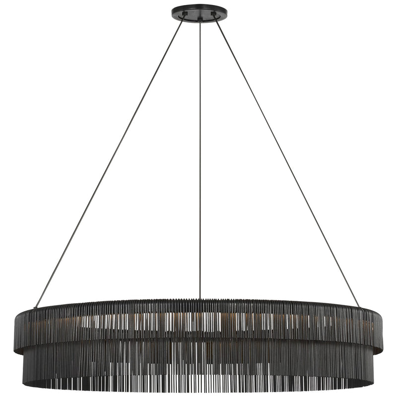 Visual Comfort Signature KW 5060AI LED Chandelier, Aged Iron
