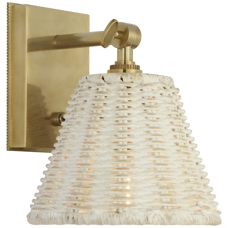 Visual Comfort Signature MF 2203SB-WW LED Wall Sconce, Soft Brass