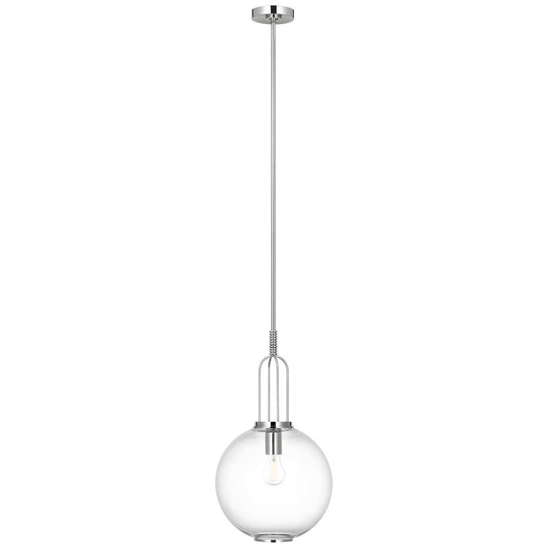 Visual Comfort Signature MF 5225PN-CG LED Pendant, Polished Nickel