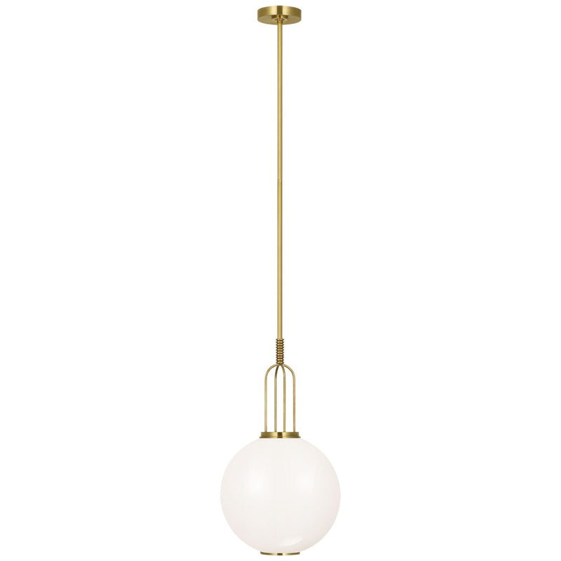 Visual Comfort Signature MF 5225SB-WG LED Pendant, Soft Brass