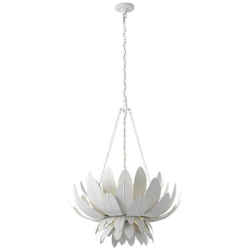 Visual Comfort Signature MF 5362PW LED Chandelier, Plaster White