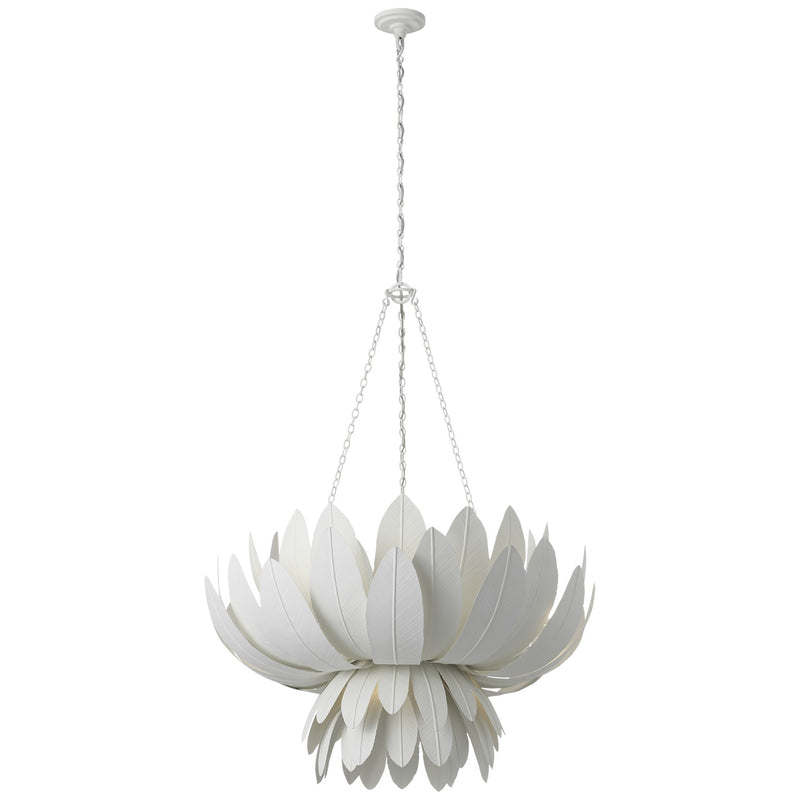 Visual Comfort Signature MF 5364PW LED Chandelier, Plaster White