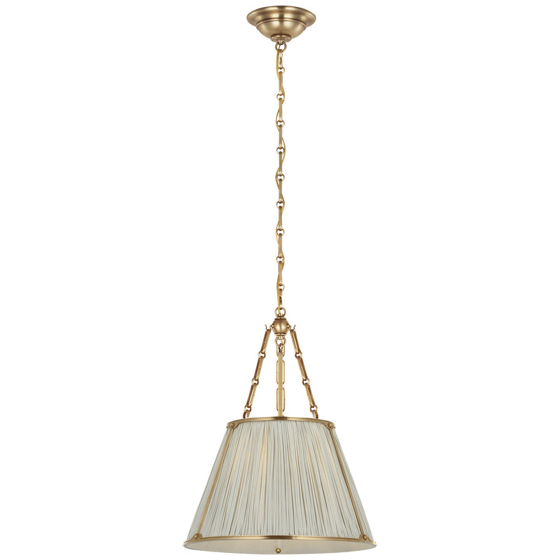 Visual Comfort Signature SCH 5059HAB-107 LED Hanging Shade, Hand-Rubbed Antique Brass