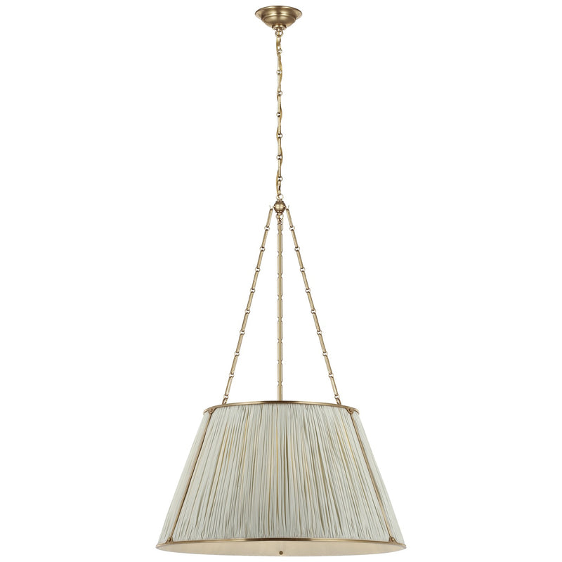 Visual Comfort Signature SCH 5061HAB-107 LED Hanging Shade, Hand-Rubbed Antique Brass