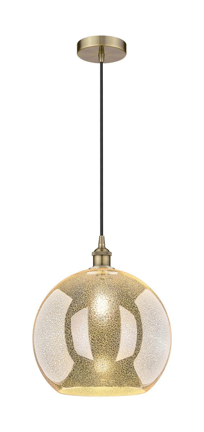 Innovations 616-1P-AB-G128-14 One Light Pendant, Antique Brass