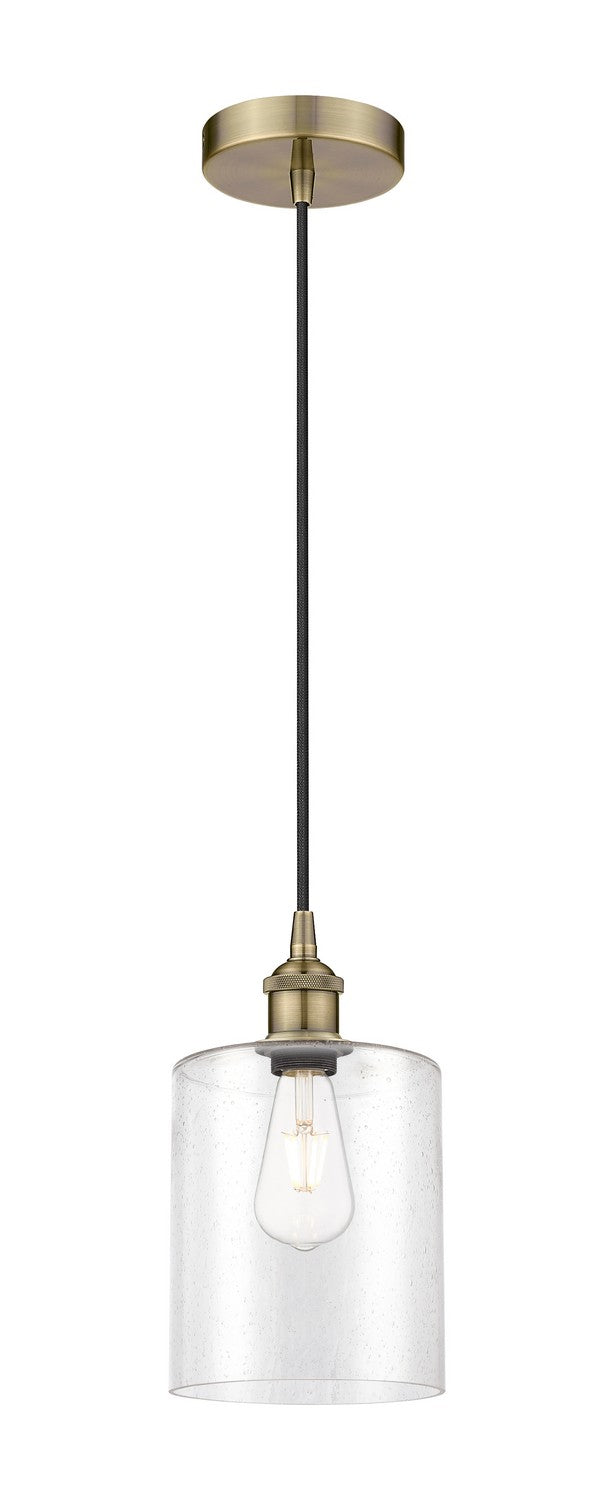 Innovations 616-1P-AB-G4424-7 One Light Mini Pendant, Antique Brass