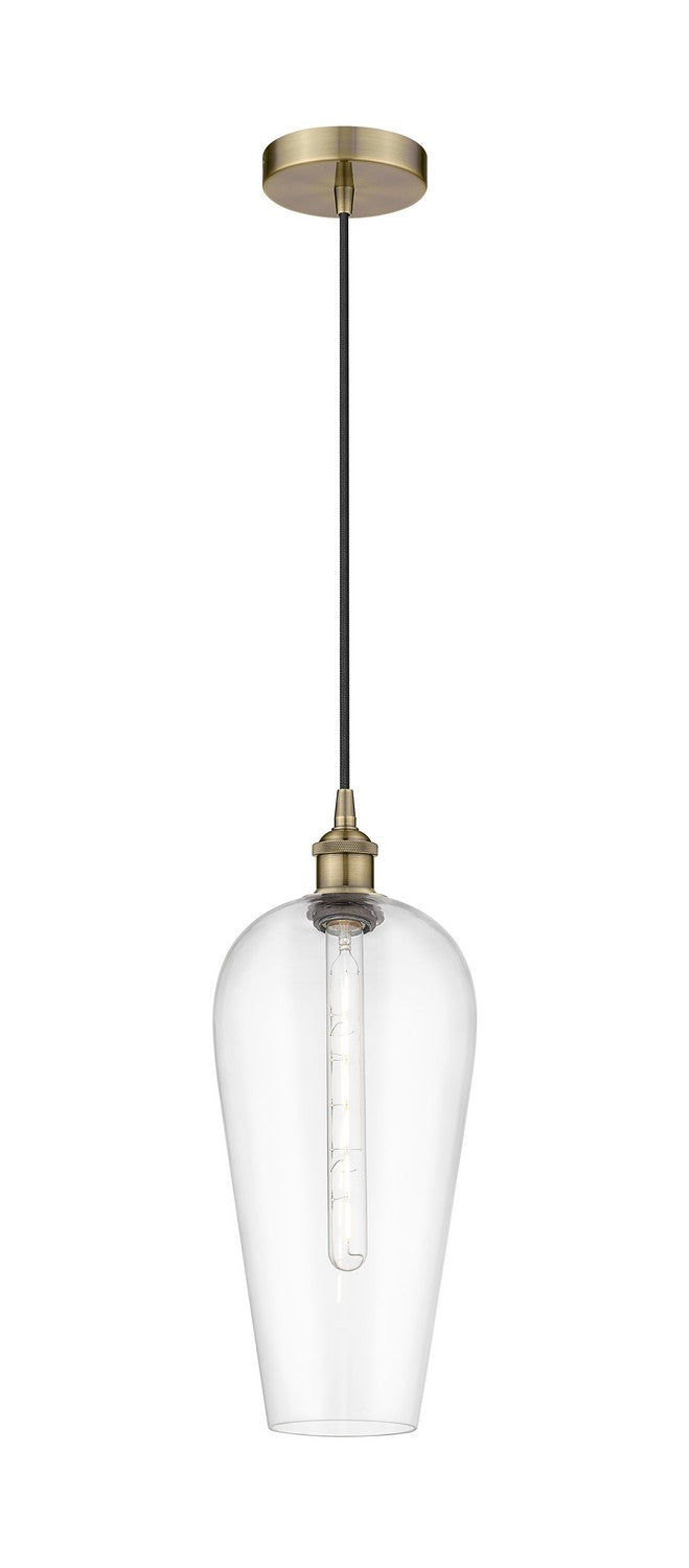 Innovations 616-1P-AB-G456-8CL One Light Mini Pendant, Antique Brass