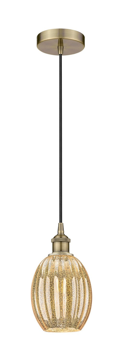 Innovations 616-1P-AB-G459-6ME One Light Mini Pendant, Antique Brass
