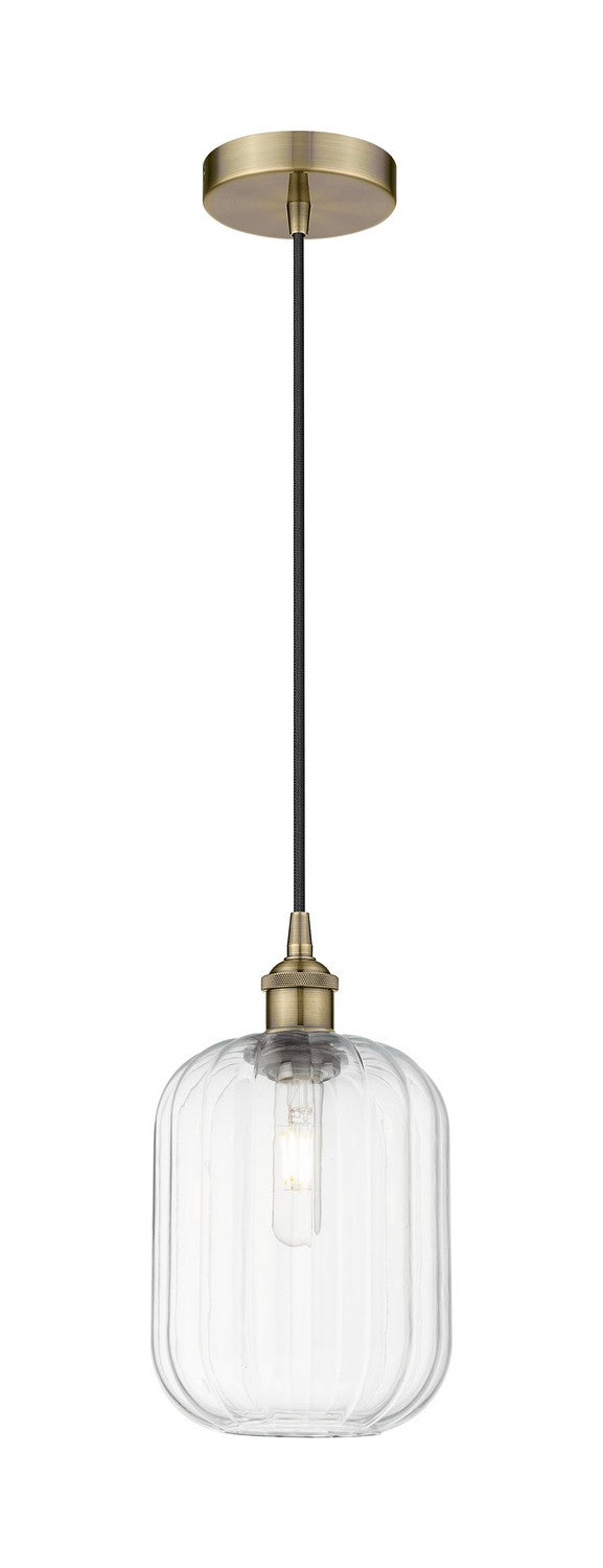Innovations 616-1P-AB-G460-7CL One Light Mini Pendant, Antique Brass