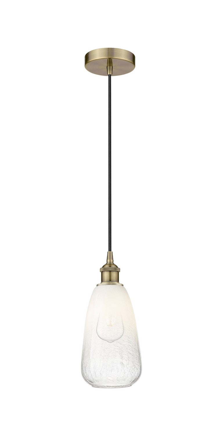 Innovations 616-1P-AB-G480-6OP One Light Mini Pendant, Antique Brass