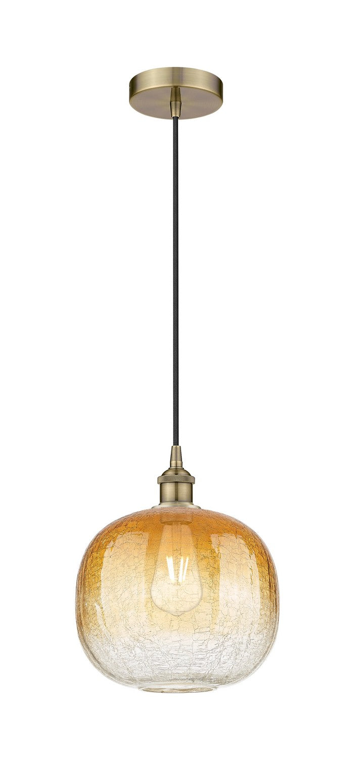 Innovations 616-1P-AB-G481-10AM One Light Mini Pendant, Antique Brass