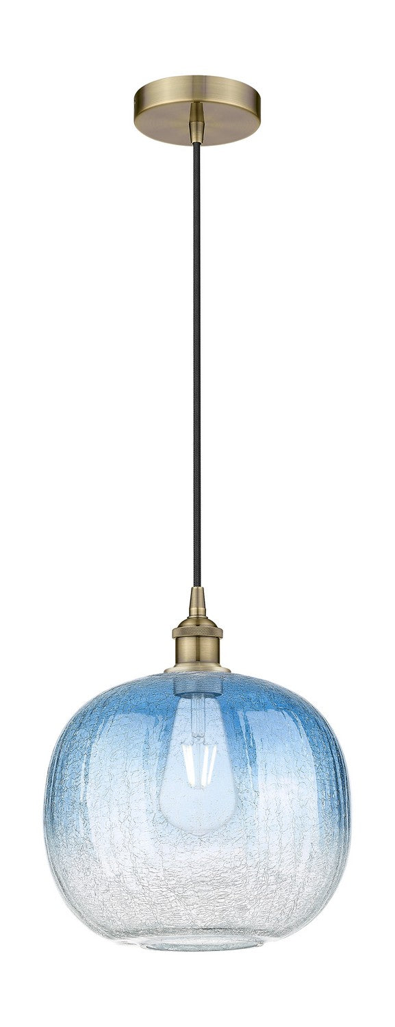 Innovations 616-1P-AB-G481-10SB One Light Mini Pendant, Antique Brass