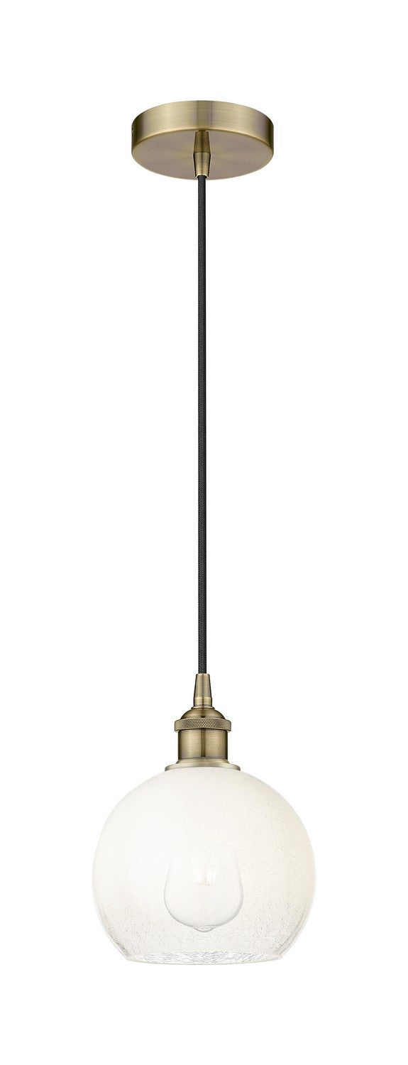 Innovations 616-1P-AB-G483-8OP One Light Mini Pendant, Antique Brass