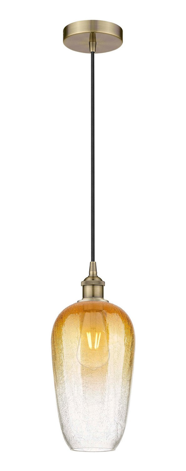 Innovations 616-1P-AB-G484-7AM One Light Mini Pendant, Antique Brass