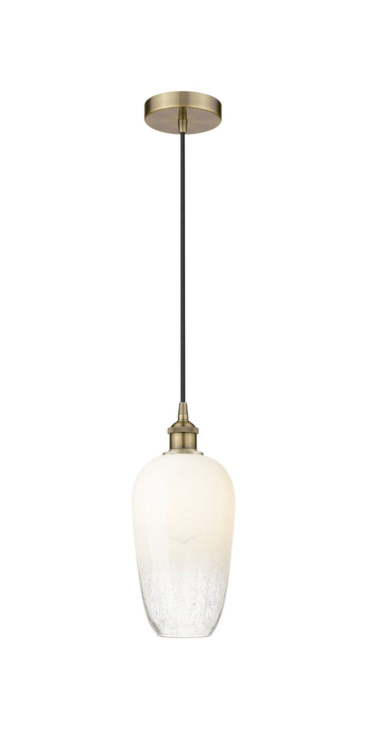 Innovations 616-1P-AB-G484-7OP One Light Mini Pendant, Antique Brass