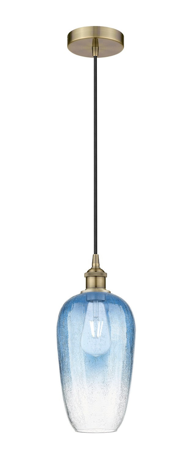 Innovations 616-1P-AB-G484-7SB One Light Mini Pendant, Antique Brass