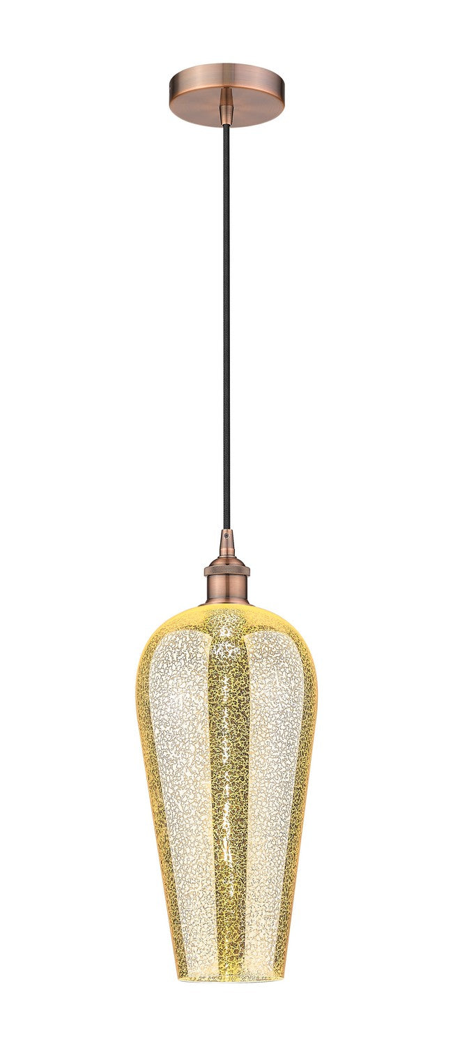 Innovations 616-1P-AC-G456-8ME One Light Mini Pendant, Antique Copper