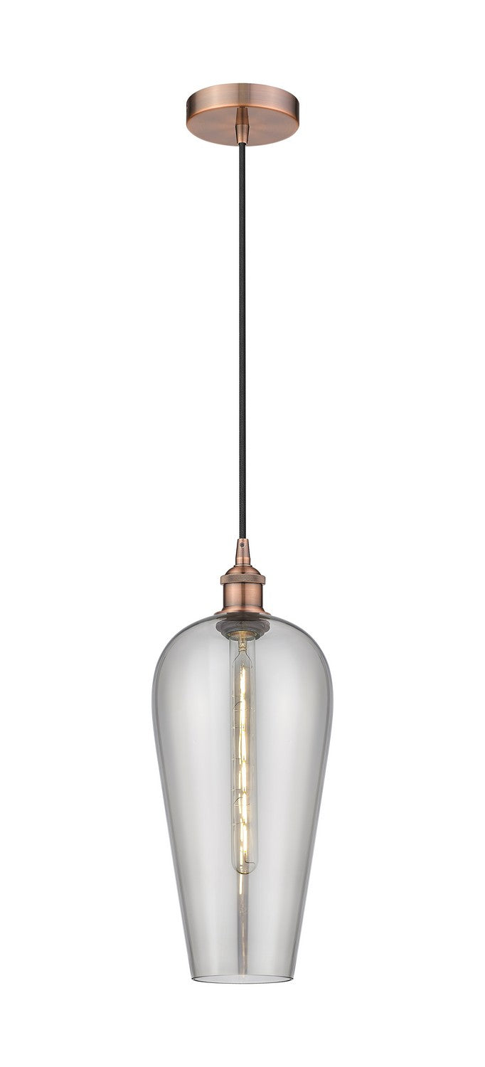 Innovations 616-1P-AC-G456-8SM One Light Mini Pendant, Antique Copper