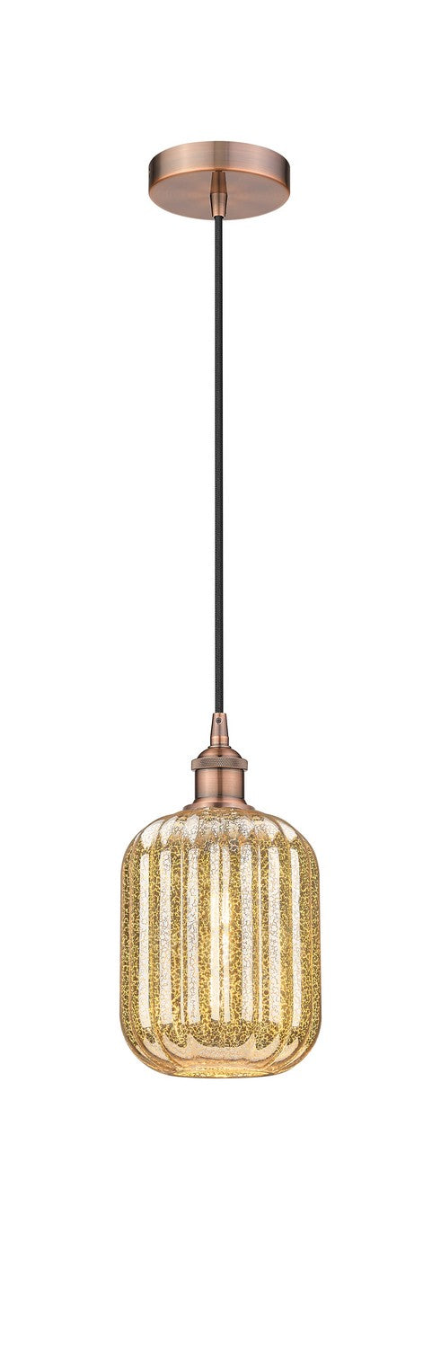 Innovations 616-1P-AC-G460-7ME One Light Mini Pendant, Antique Copper