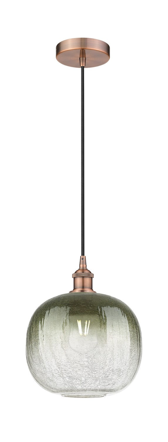 Innovations 616-1P-AC-G481-10SL One Light Mini Pendant, Antique Copper