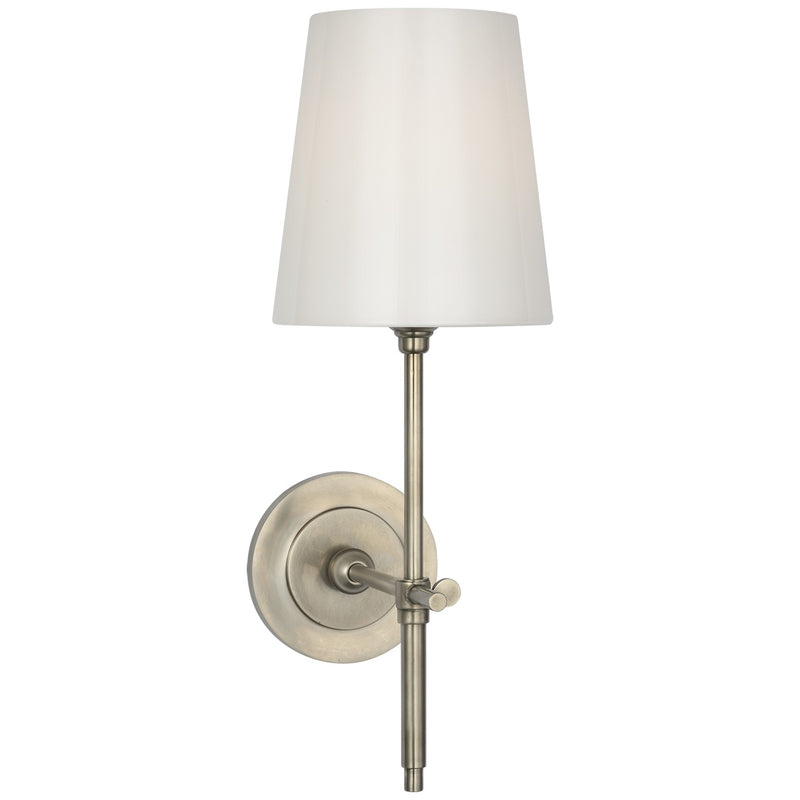 Visual Comfort Signature TOB 2039AN-WG-CL LED Bath Sconce, Antique Nickel