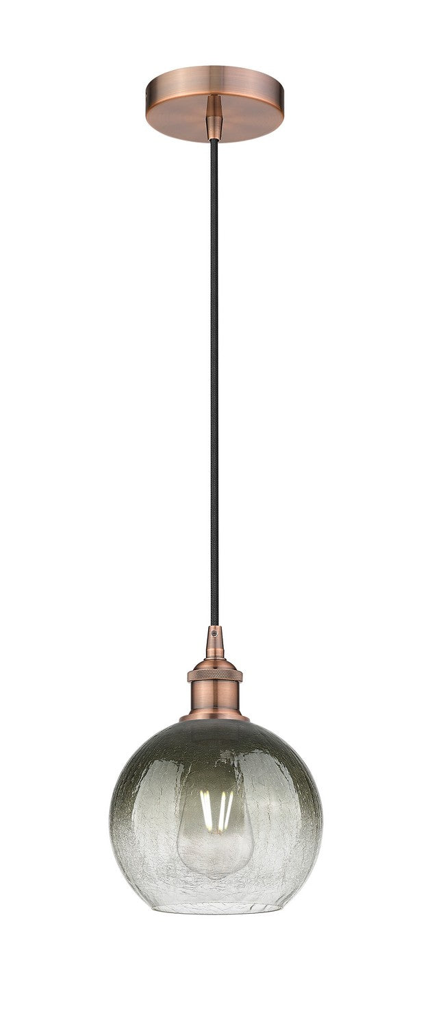 Innovations 616-1P-AC-G483-8SL One Light Mini Pendant, Antique Copper