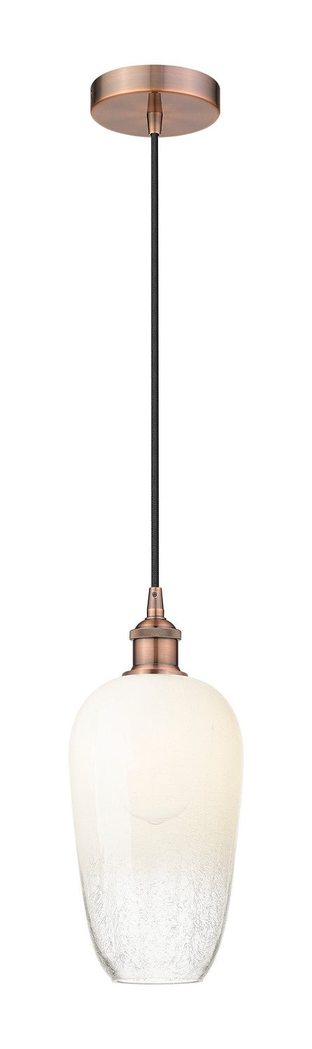 Innovations 616-1P-AC-G484-7OP One Light Mini Pendant, Antique Copper