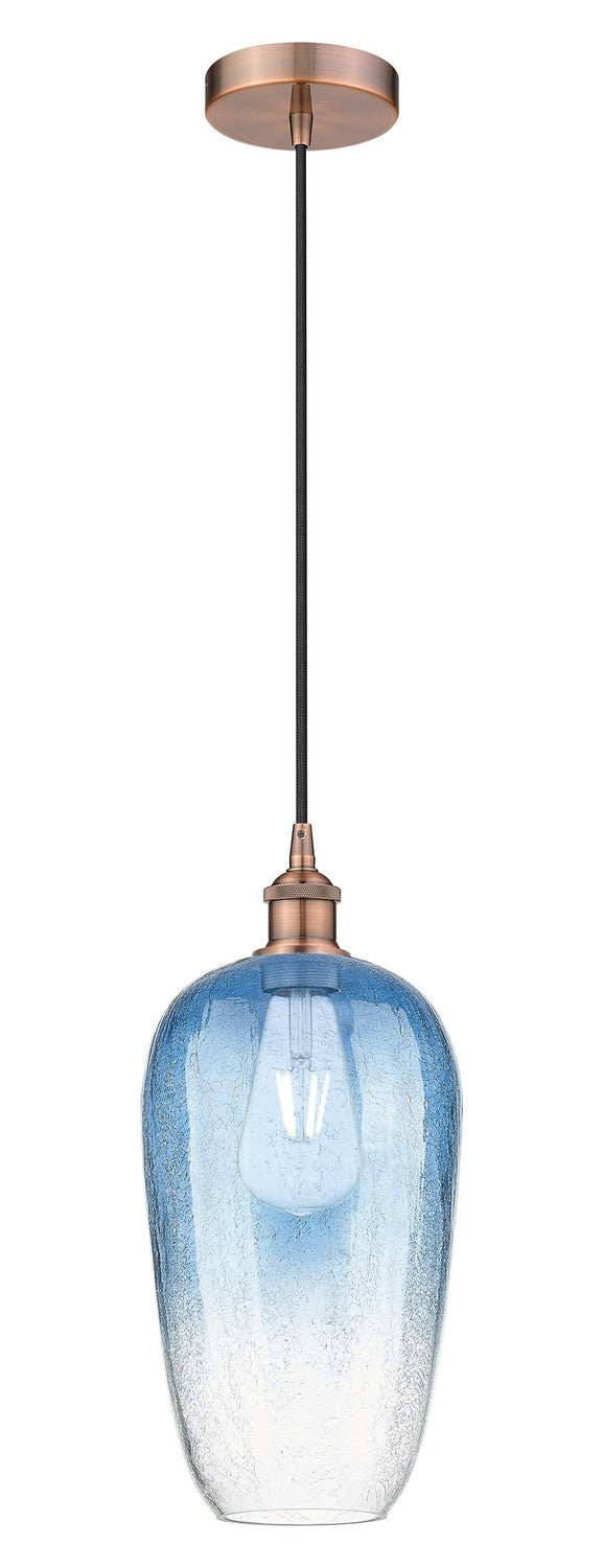 Innovations 616-1P-AC-G484-7SB One Light Mini Pendant, Antique Copper