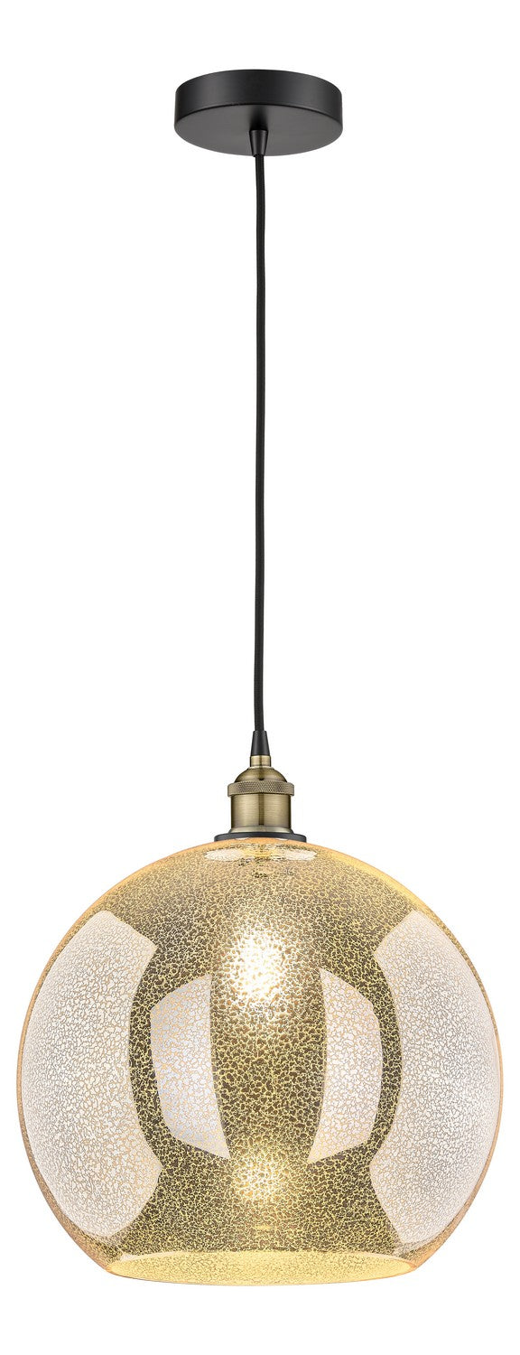 Innovations 616-1P-BAB-G128-14 One Light Pendant, Black Antique Brass