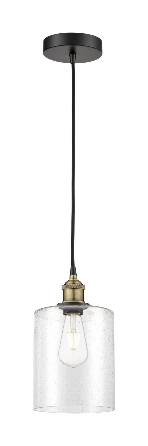 Innovations 616-1P-BAB-G4424-7 One Light Mini Pendant, Black Antique Brass