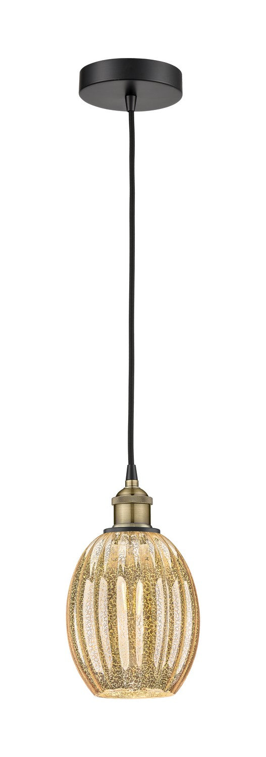 Innovations 616-1P-BAB-G459-6ME One Light Mini Pendant, Black Antique Brass