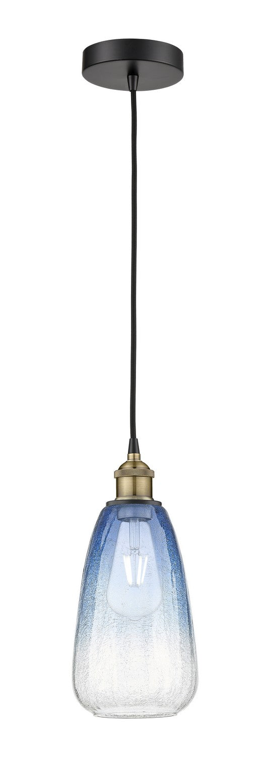 Innovations 616-1P-BAB-G480-6SB One Light Mini Pendant, Black Antique Brass